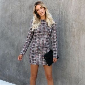 NWT - Skyler Rose Tweed Long Sleeve Dress *perfect for holidays*